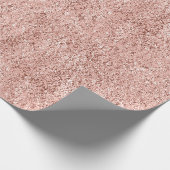 Roze Rose Gold Metallic Molten Pastel Shiny Cadeaupapier (Hoek)