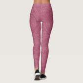 Roze Rose Gold Openwork Spiral Patroon Leggings (Achterkant)