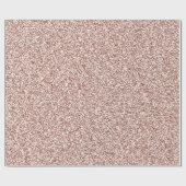 Roze Rose Gold Peach Blush Glitter Girly Makeup Cadeaupapier (Vlak)