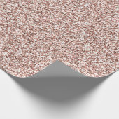 Roze Rose Gold Peach Blush Glitter Girly Makeup Cadeaupapier (Hoek)