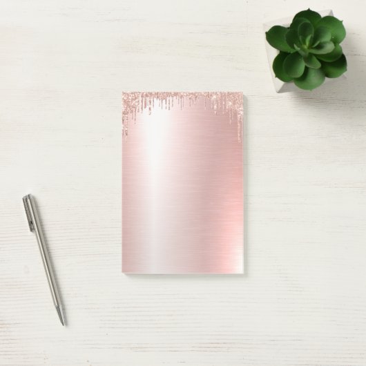 Roze Rose Gold Post-it® notes (Kantoor)