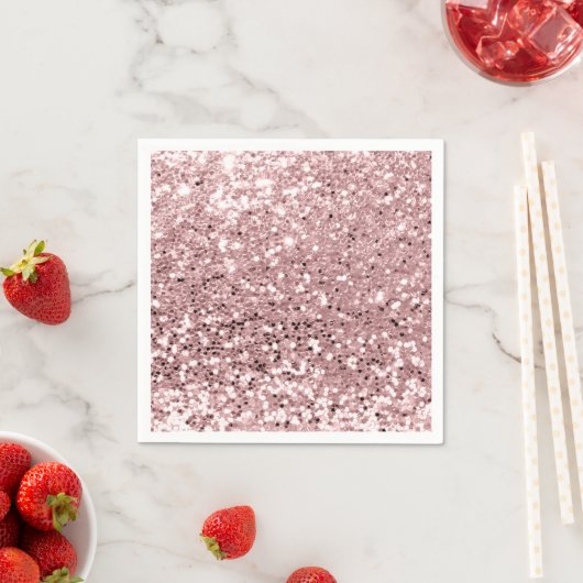 Roze Rose Gold Powder Sparkly Glitter Blush Servet (Insitu)