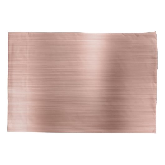 Roze Rose Gold Roestvrij staal Naam en Intital Kussensloop (Achterkant)