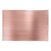 Roze Rose Gold Roestvrij staal Naam en Intital Kussensloop (Achterkant)