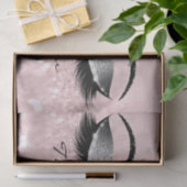 Roze Rose Gold Silver Glitter Hartelijk dank Tissuepapier (Geschenk)