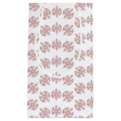 Roze Rose Gold Snowflake Winter Sweet 16 Klein Cadeauzakje (Voorkant)