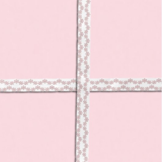 Roze Rose Gold Snowflake Winter Sweet 16 Satijnen Lint