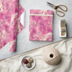 Roze Rose Gold Waterverf Marbling Cadeaupapier