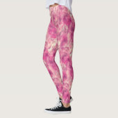 Roze Rose Gold Waterverf Marbling Leggings (Links)