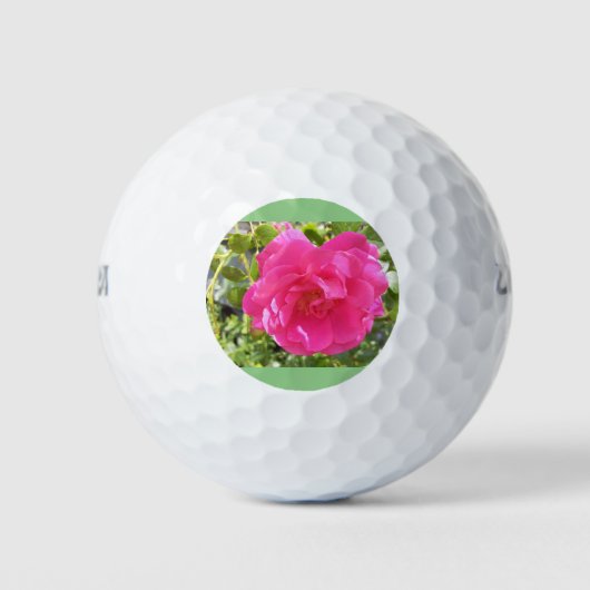 Roze Rose Golf Ball Golfballen (Voorkant)