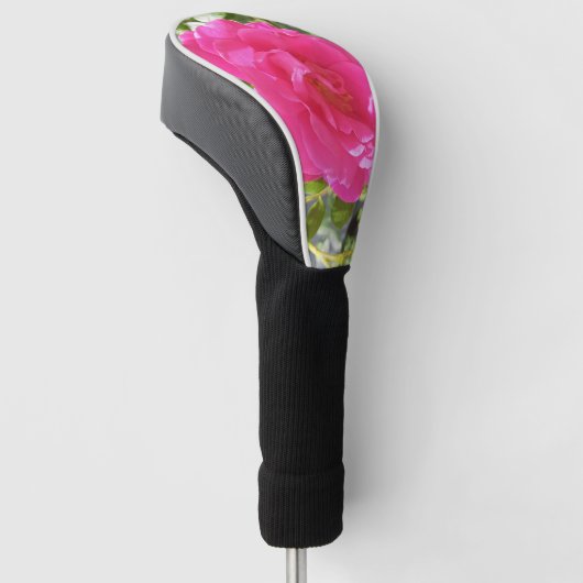 Roze Rose Golfheadcover (Schuin)