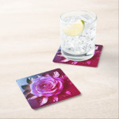 Roze Rose Goud Bijgesneden Petals Onderzetter Set (Insitu)