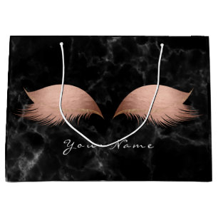 Roze Rose Goud Blush Marmer Wimpers Zwart Make-up Groot Cadeauzakje