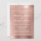 Roze Rose Goud Bruiloft Verlovingsfeest Kaart (Voorkant)