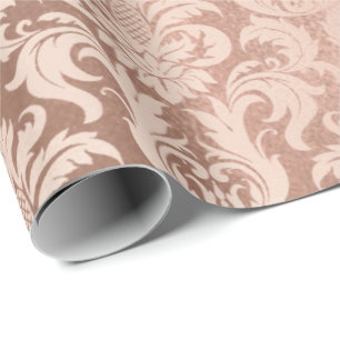 Roze Rose Goud Koper Metallic Royal Antoniette Cadeaupapier
