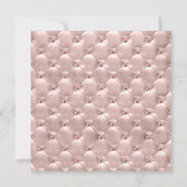 Roze Rose Goud Parijs Quinceañera Viering Kaart (Achterkant)