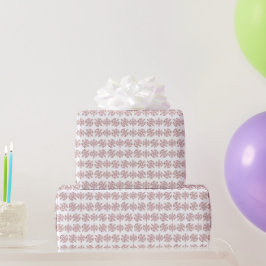 Roze Rose Goud Sneeuwvlok Winter Zoet Zestien Cadeaupapier