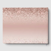 Roze Rose Goud Sparkle Glitter Foto 16e Verjaardag Gastenboek (Achterkant)