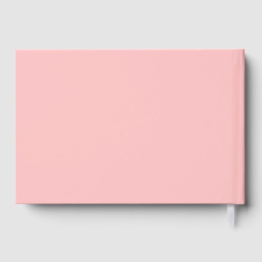 Roze Rose Goud Teddy Bear Meisje In Liefdevolle He Gastenboek (Achterkant)