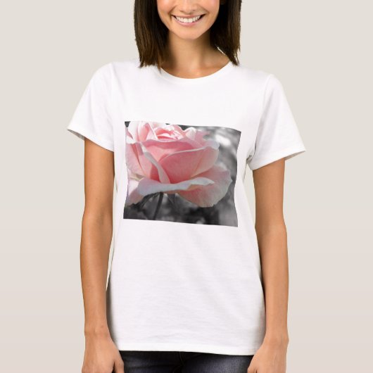 Roze Rose Gray T-shirt (Voorkant)
