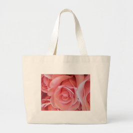 Roze Rose Grote Tote Bag