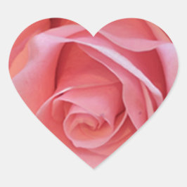 Roze Rose Hart Sticker