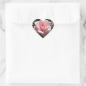 Roze Rose Heart Sticker (Tas)