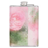 Roze Rose Heupfles (Achterkant)