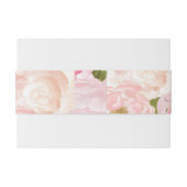 roze rose hortensia Bloemenbuikband Uitnodigingen Wikkel (Achterkant Voorbeeld)