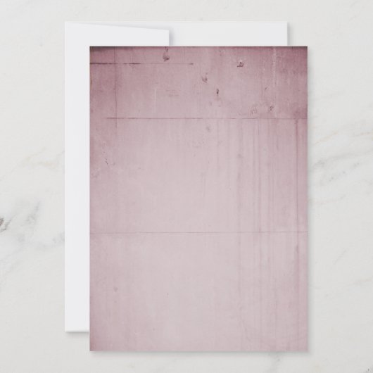 Roze Rose Hummingbird Weddenschap Kaart (Achterkant)