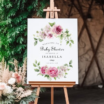 Roze Rose Hydrangea Bloemenboog Meisje Baby shower