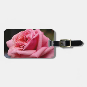 Roze Rose I  Floral fotografie Bagagelabel