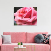 Roze Rose I Floral fotografie Canvas Afdruk (Insitu (Woonkamer))