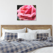 Roze Rose I Floral fotografie Canvas Afdruk (Insitu (Slaapkamer))