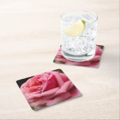 Roze Rose I  Floral fotografie Kartonnen Onderzetters (Insitu)