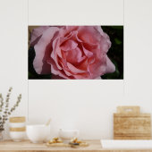 Roze Rose II  Floral Poster (Keuken)