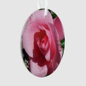 Roze Rose III Tuin Bloemen Ornament (voorkant)