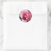 Roze Rose III Tuin Bloemen Ronde Sticker (Tas)