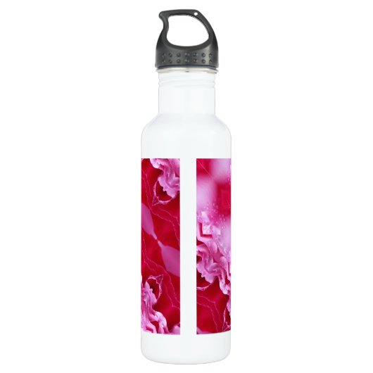 Roze Rose Ikat 2 Waterfles (Achterkant)