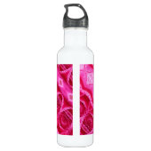 Roze Rose Ikat 3 Waterfles (Achterkant)