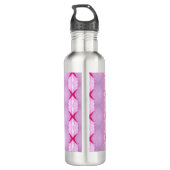 Roze Rose Ikat 3 Waterfles (Achterkant)