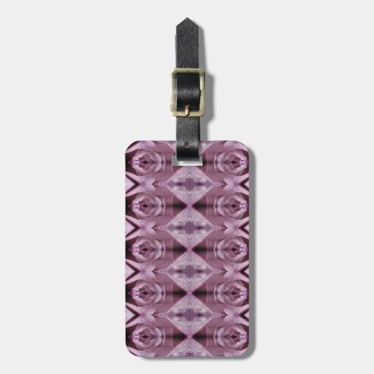 Roze Rose Ikat 5 Fog Bagagelabel (Voorkant verticaal)