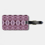 Roze Rose Ikat 5 Fog Bagagelabel (Achterkant horizontaal)