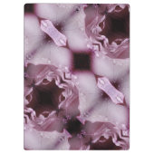 Roze Rose Ikat Mist Klembord (Achterkant)