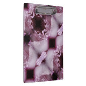 Roze Rose Ikat Mist Klembord (Rechts)