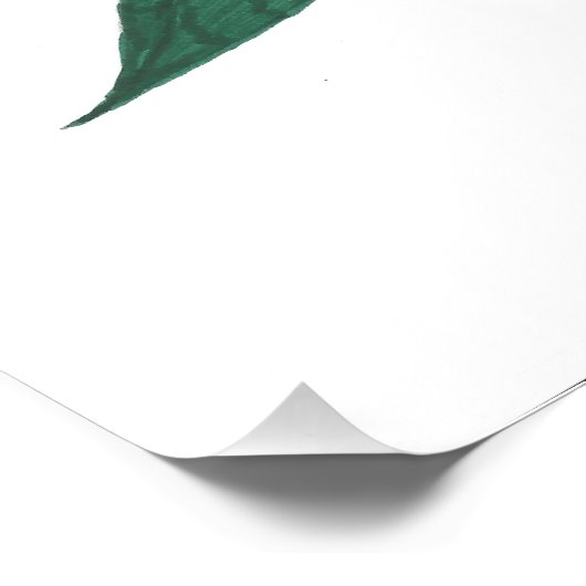 Roze Rose Ikebana Zen Minimalistische Bloemen Wall Poster (Hoek)