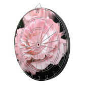 Roze Rose in het volste blok Dartbord (Voorkant Rechts)