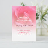 Roze Rose Informatiekaartje (Staand voorkant)