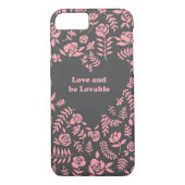 Roze Rose iPhone 7 hoesje (Achterkant)