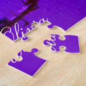 Roze Rose  Jigsaw Puzzel (Zijkant)